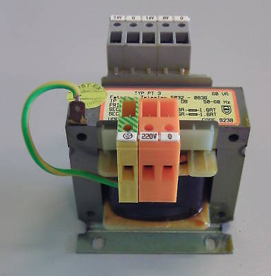 Block BT3 Transformator 220V sec 2x14V 8V 60VA  T10/260