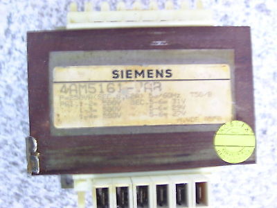 Trafo  Siemens 4AM5161-7AB  prim 500 V sec 31 29 27 V 250 VA   T9/491