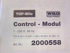 Wilo Control Modul Top-E 2000558 KOST-EX S11/22