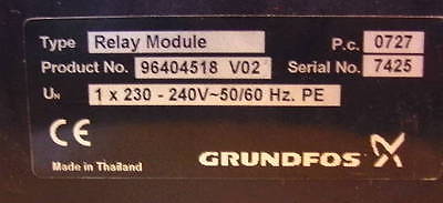 Grundfos Relay Modul 1x 230 V für UPS UPSD Serie 200 Pumpenkost S11/118