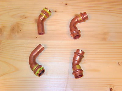 Viega Fitting Cu Kupfer Gasfitting 15 mm 90° Bogen Innen/Außen Pressfitting S12/177