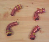 Viega Profi Press Gasfitting 15 mm Bogen 45 ° Press innen-außen CU Kupfer S12/178