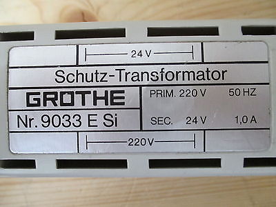 Transformator  Nr. 9033 E Si  Klingeltrafo Trafo  pri.220 V  sek.24 V  T9/744