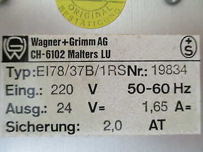 Transformator  EI78 / 37B / 1RS  Trafo  pri. 220 V  sek. 24 V AC  1,65 A  T9/724