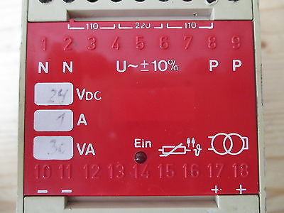 PR Royal Transformator  Trafo  pri. 220 / 110 V  sek.24 V DC  1 A  30 VA  T9/889