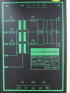 Murr Transformator  DSGN 15-380 / 24  Trafo  pri.380 V  sek.24 V DC  15A  T9/884