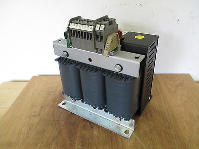 Transformator  DCV 0,4  Trafo  pri.400V +/- 5%  sek.24V DC  15A  380 VA  T9/883