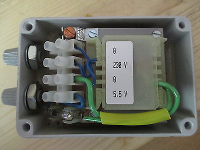 Waldmann Transformator  SK 2861020  Trafo  pri. 230 V  sek. 5,5 V  20 VA T9/917