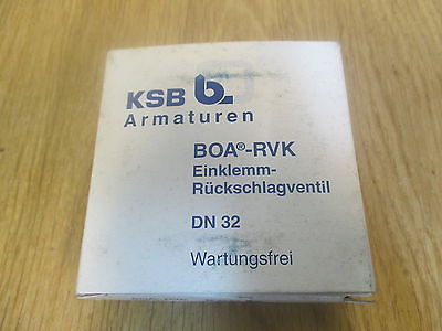 KSB BOA - RVK Einklemm - Rückschlagventil Rückschlagklappe  DN 32      S14/200