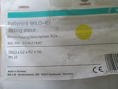 Wilo 1 x Passstück  R14  DN 32 x G2 x R2 x 40   PN 10 Art.-Nr. 110627497 S14/205