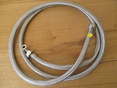 Armaturen Edelstahl Schlauch flexibel 3/4 Zoll 2,45 m Sanitärschlauch  S14/248