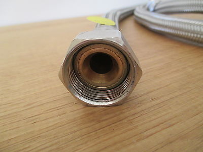 Armaturen Edelstahl Schlauch flexibel 3/4 Zoll 2,45 m Sanitärschlauch  S14/248