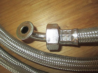 Armaturen Edelstahl Schlauch flexibel 3/4 Zoll 2,45 m Sanitärschlauch  S14/248
