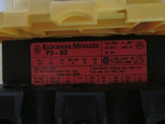 Klöckner - Moeller Einbau Hauptschalter  P3-63 Schalter 63A  S14/216