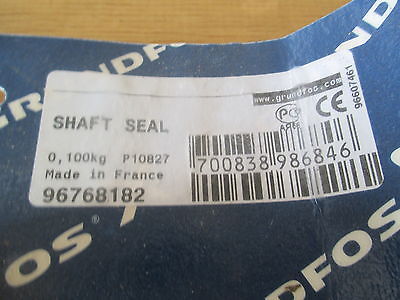 Grundfos SHAFT SEAL Gleitringdichtung P10827  Nr. 96768182 KOST- EX S14/312