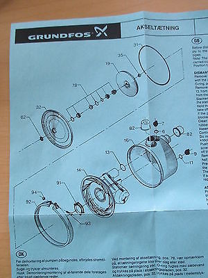 Grundfos SHAFT SEAL Gleitringdichtung P10827  Nr. 96768182 KOST- EX S14/312