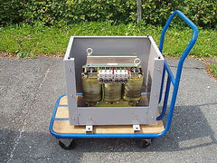 Transformator Trafo ROHDE pri 3 x 220 V 37A  sec. 3 x 200 V 40 A  13,9 KVA T9/78