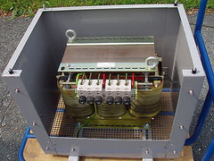 Transformator Trafo ROHDE pri 3 x 220 V 37A  sec. 3 x 200 V 40 A  13,9 KVA T9/78