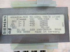 Trafo Siemens pr 460 440 415 V AC 125 VA sek 220 V AC 100 300 90 VA T9/707