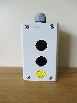 Moeller  2-fach Tastergehäuse leer 106,5x 66,5 Meldeleuchte  Pumpenkost S16/146