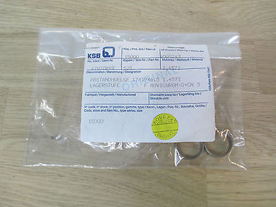 KSB Abstandhülse 17 / 19 x 6.5 Lagerstufe F Movichrom-G+CN 3 Pumpenkost S16/173 