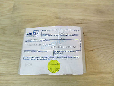 KSB Lagerhülse 17 / 21 x 13 SSIC F MOvichrom - G + CN 3 + 5 Pumpenkost S16/168 