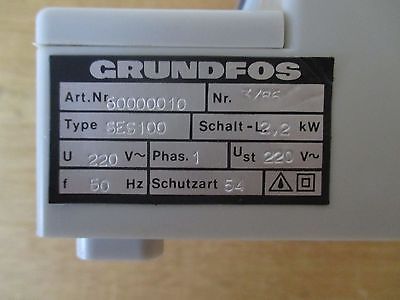 Grundfos Steuerung SES 100  Nr. 60000010 Pumpensteuerung   S14/368 