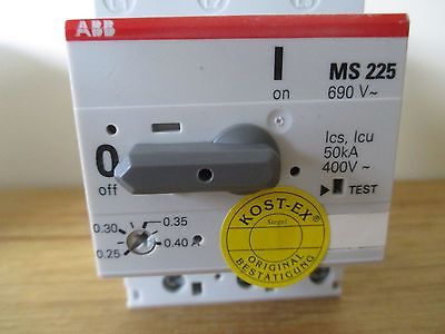  ABB Motorschutzschalter MS225-0,4  0,25 - 0,4 A S11/147