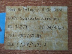  Transformator Holzinger EI 84/43,5 pri 230 V AC sek 57,8 V 1,73 A KOST-EX T9/709