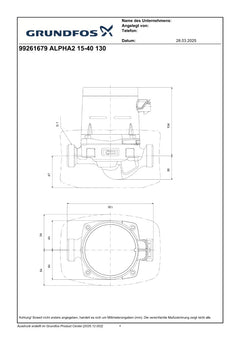 Grundfos ALPHA2 Hocheffizienz-Umwälzpumpe 1x230V PK25/109