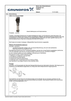 Grundfos CRN 5-16 A-FGJ-G-V-HQQV Druckerhöhungspumpe P16/432 