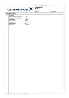 Grundfos CRN 5-16 A-FGJ-G-V-HQQV Druckerhöhungspumpe P16/432 
