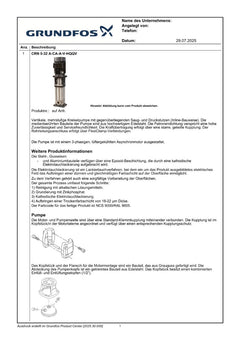Grundfos CRN 5-32 A-CA-GI-V-HQQV Druckerhöhungspumpe 3x400V P14/587