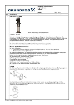 Grundfos CRN 5-8 A-P-GI-E-HQQE 3x400 V  Druckerhöhung P14/443