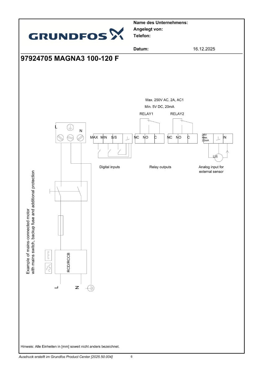 Grundfos Magna3 100-120 F 450mm PN10 97924705 Energiesparpumpe Heizungspumpe 1x230V  P25/58