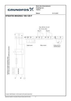Grundfos Magna3 100-120 F 450mm PN10 97924705 Energiesparpumpe Heizungspumpe 1x230V  P25/58