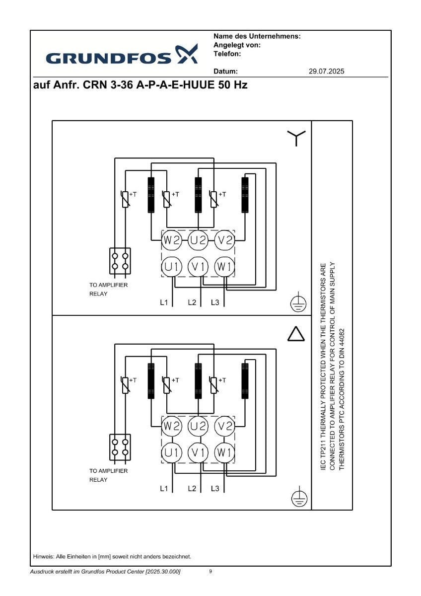 Grundfos CRNE3-36 A-P-G-E-HUUE Druckerhöhungspumpe  P15/112
