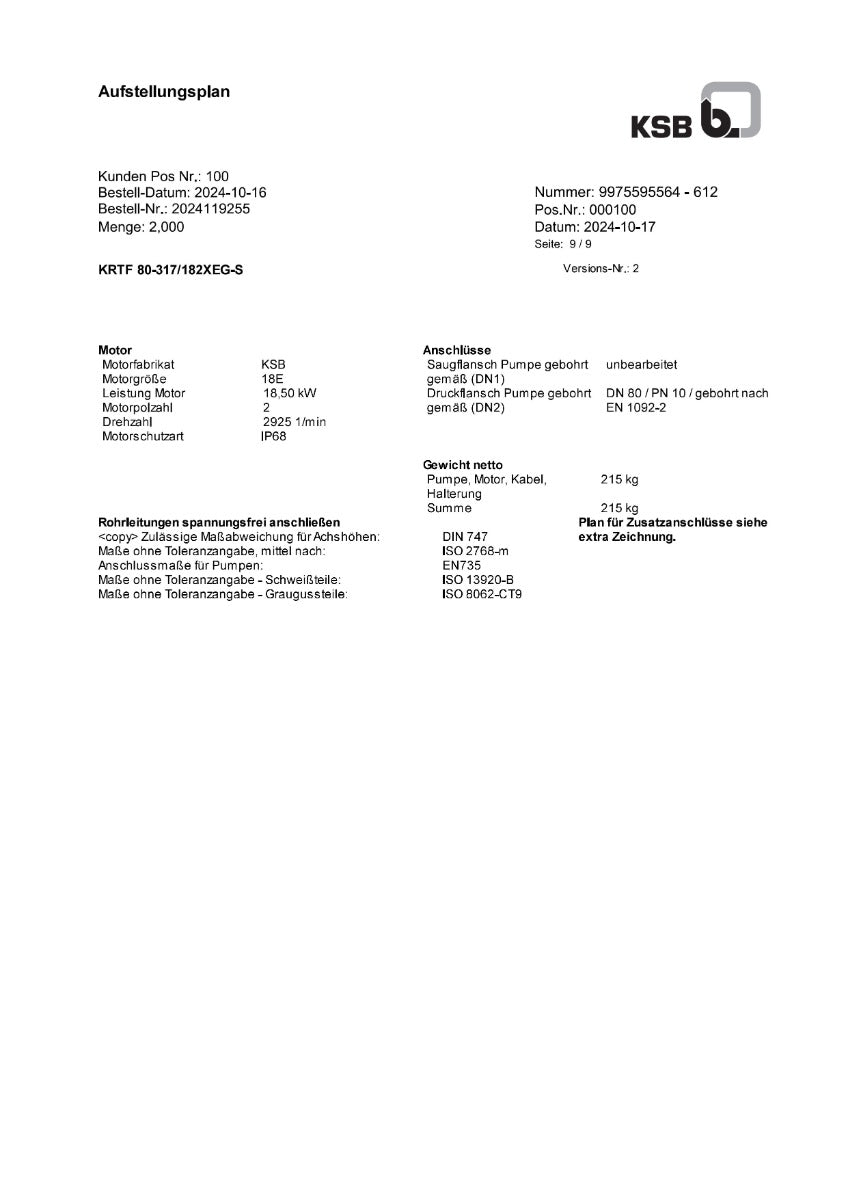 KSB Amarex KRTF 80-317/182XEG-S Tauchmotor Blockbauweise vertikal 3x400V PK25/100