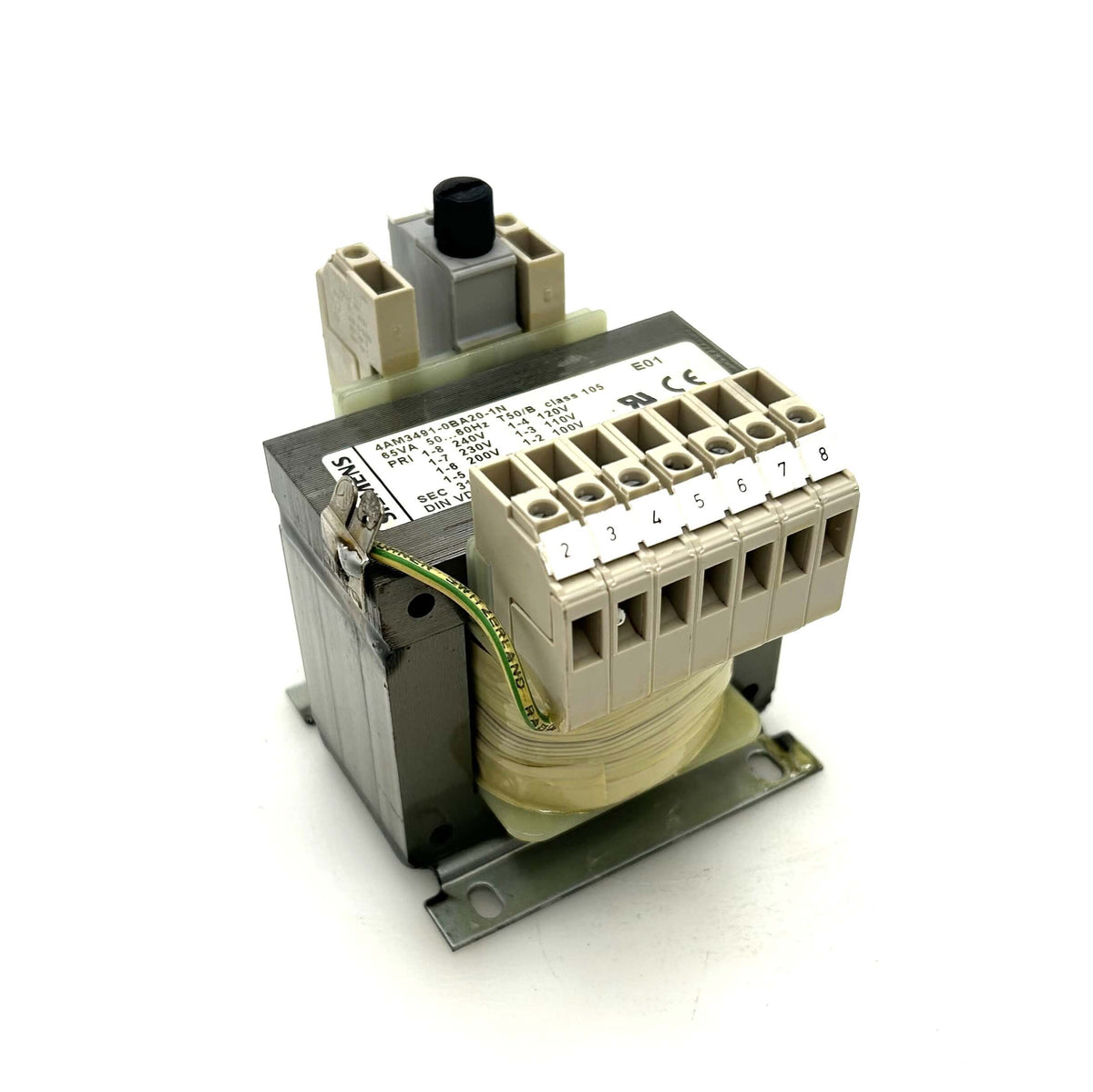 Siemens Isolation Transformer 4AM34191-0BA20-1N – 19 V – 65 V