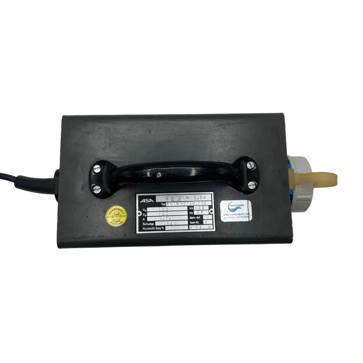 ASA safety isolating transformer ENTKH/190.298 – 230 V / 630 VA T11/05