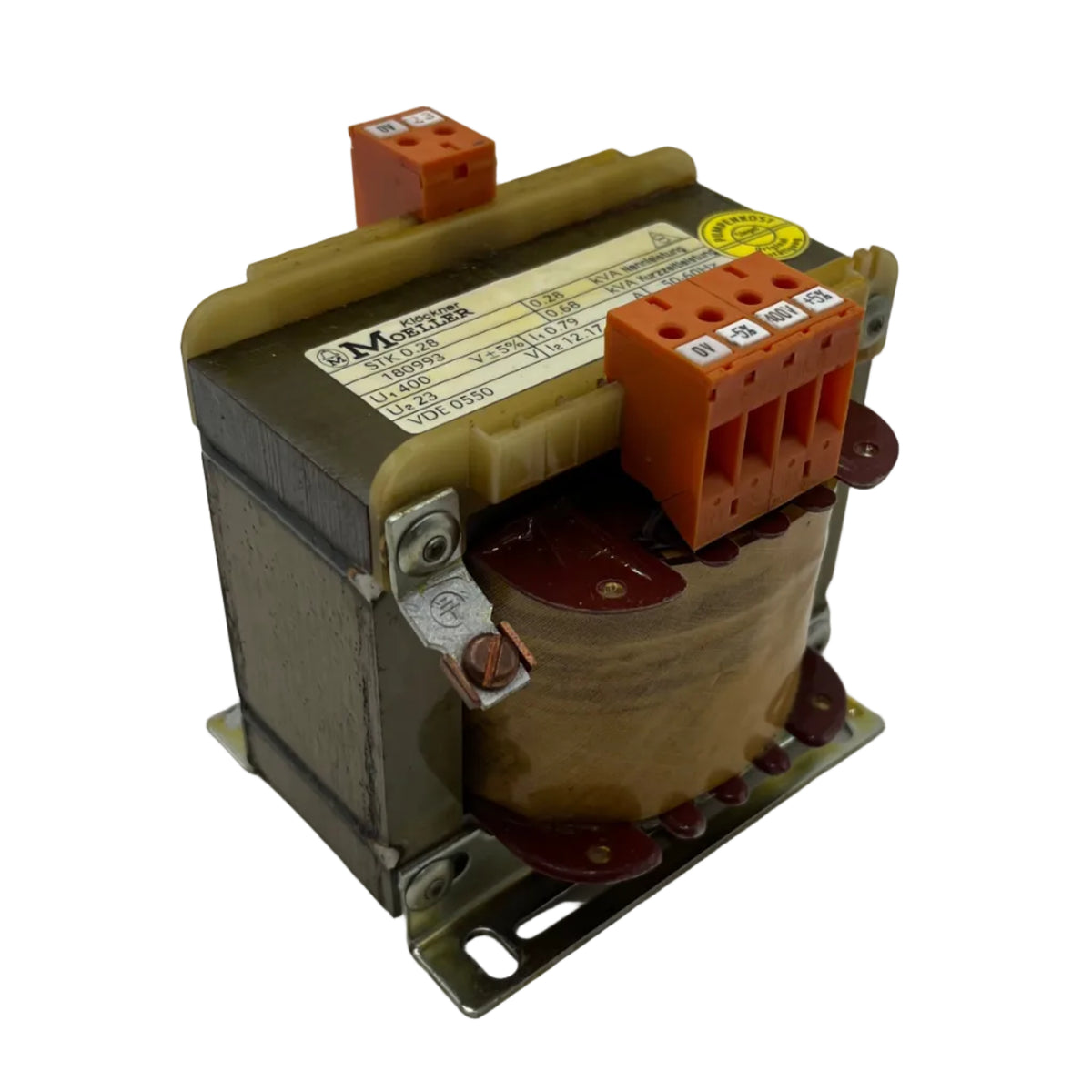 Möller STK 0,28 Trafo   Pri 400 V +/- 5%  sec 23 V 280 VA  T11/21