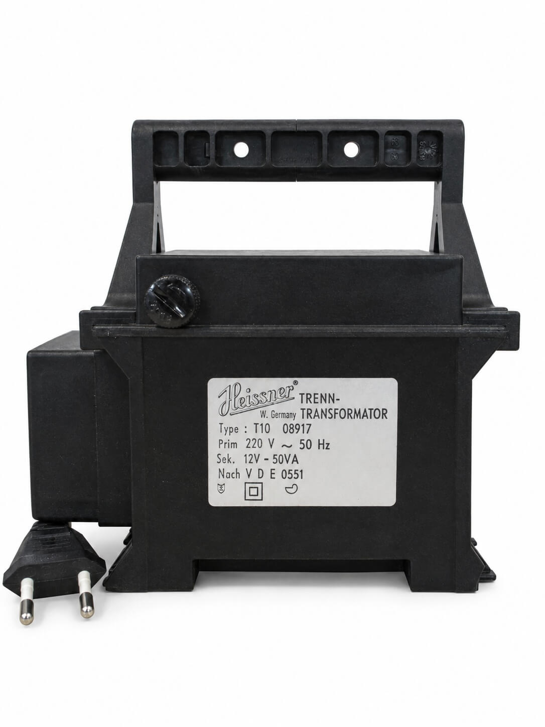 Heissner T10 Trenntransformator – 220 V auf 12 V – 50 VA