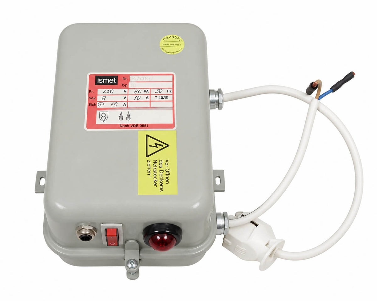 Ismet Sicherheitstrenntransformator KB – 220 V auf 8 V – 80 VA