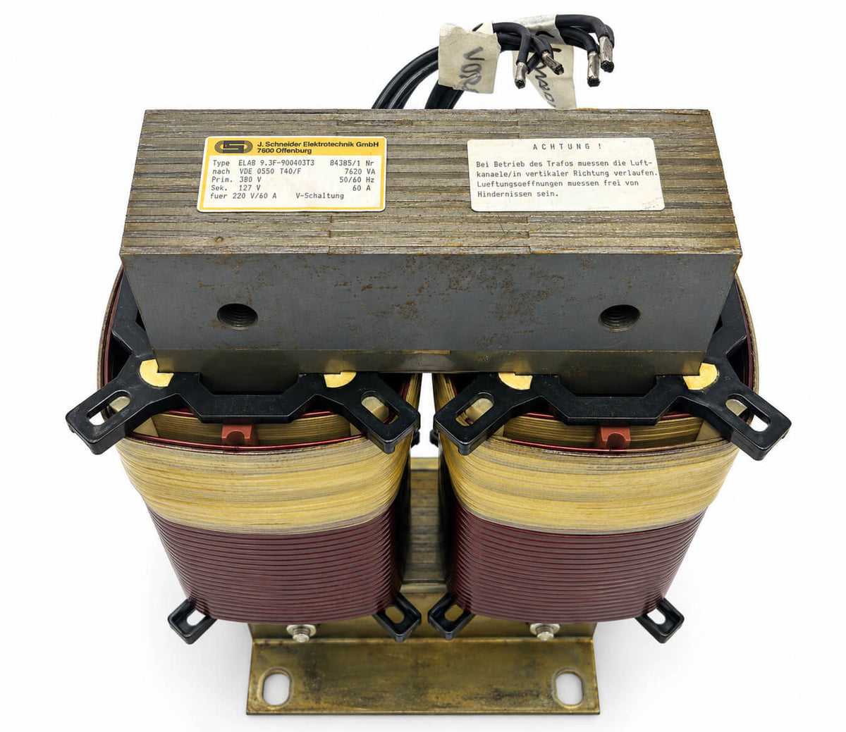 Schneider ELAS 9.3 F-900 40 3T3 Transformer – 380 V to 127/220 V – 7.62 kVA
