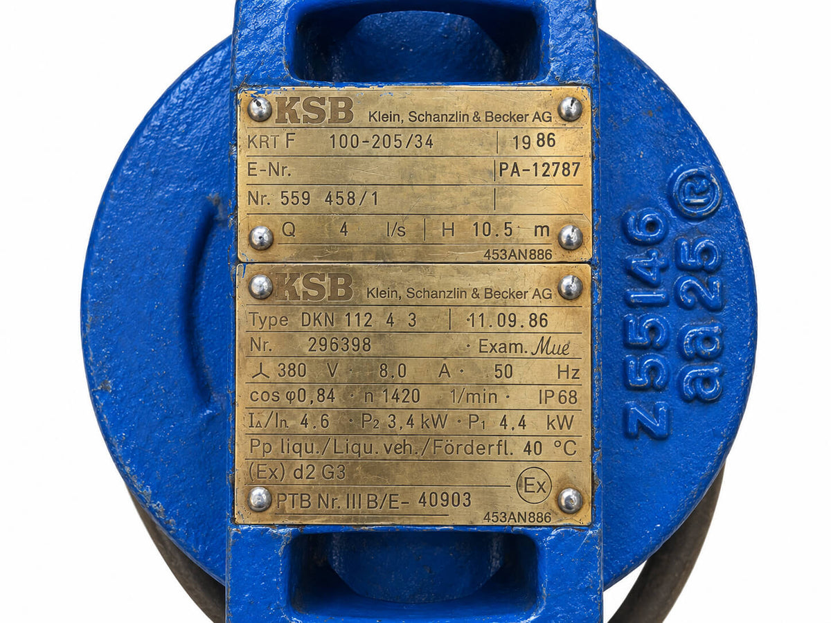 KSB Amarex KRTF 100-205/34 Tauchpumpe – DN 100 – 3,4 kW – 10,5 m  P14/589