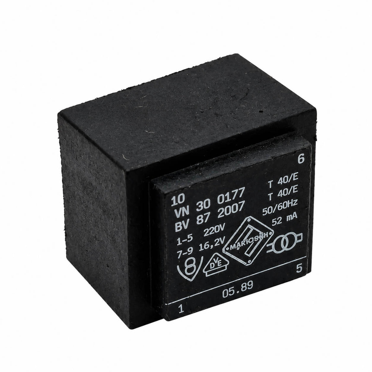 Marschner VN 30 0177 transformer – 220 V to 16.2 V – as new