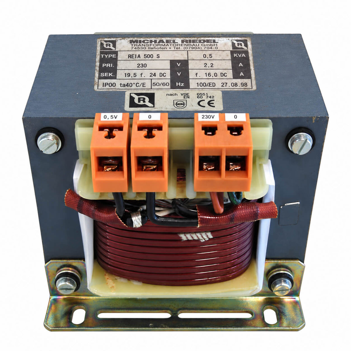 Riedel REIA 500 S Transformator – 230 V auf 19,5 V – 500 V