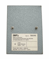 STAFF 700 010 safety transformer – 200 VA – 220/250 V to 11.5/12/13/15 V – as new T9/460