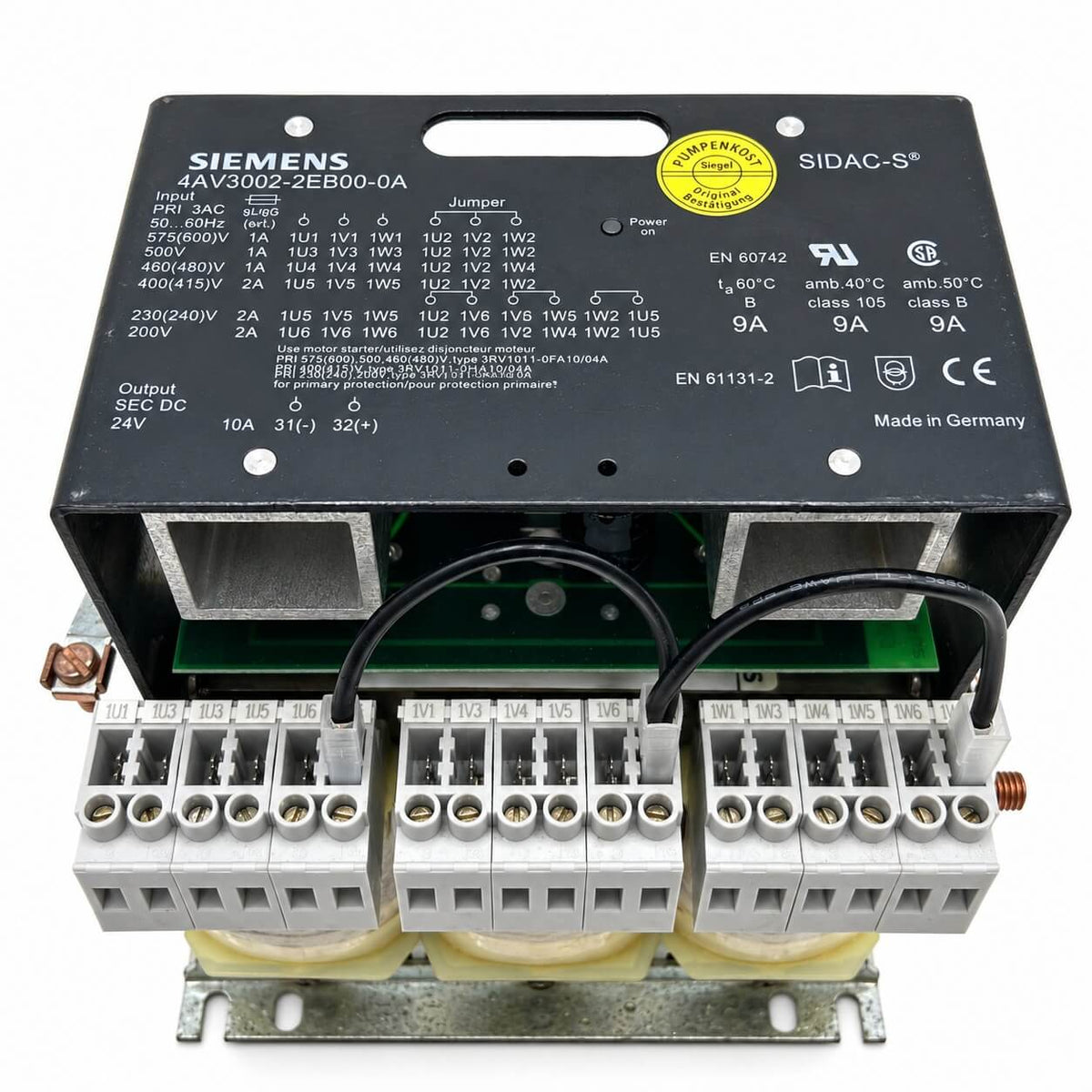 Siemens SIDAC 4AV3002-2EB00-0A Power Supply – 24 V DC – 9 A T9/442