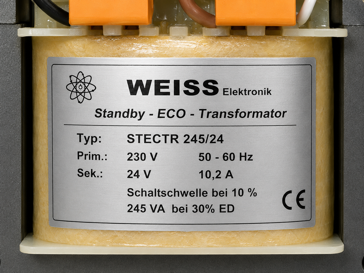 Weiss Standby-ECO-Transformer STECTR 245/24 – 230 V to 24 V – 10.2 A